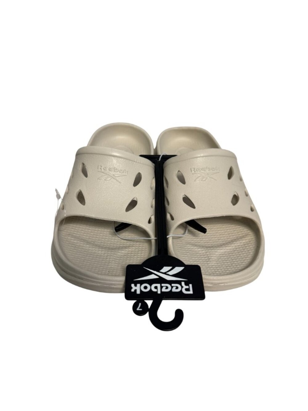 Reebok Comfort Platform Slides Tan Mens Size 7 New NWOT Shower Beach - Picture 2 of 6